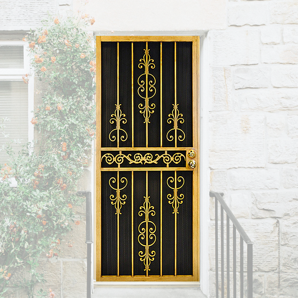 309 Laser Cut Security Storm Door