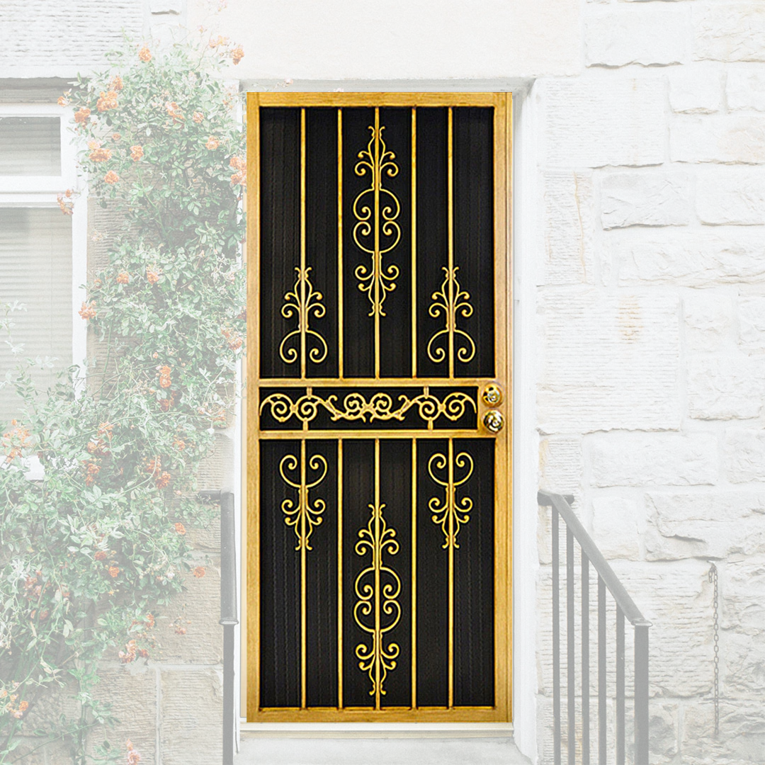 309 Laser Cut Security Storm Door