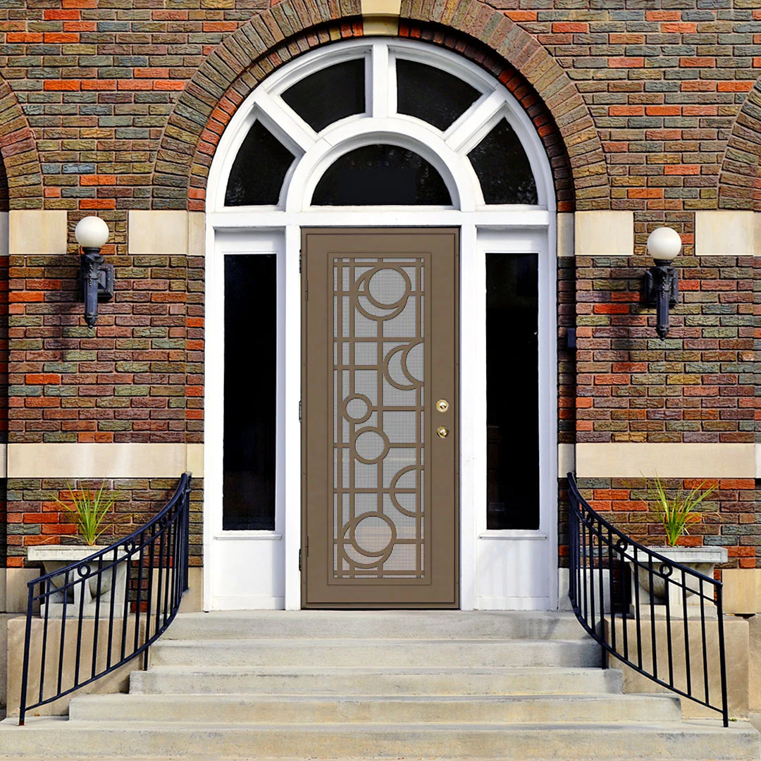 Martini Laser Cut Security Storm Door