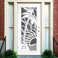Playa Laser Cut Security Storm Door