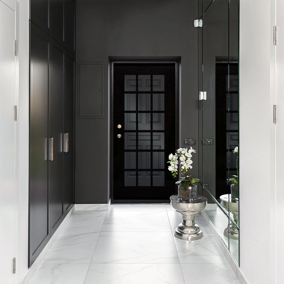 French Laser Cut Security Storm Door
