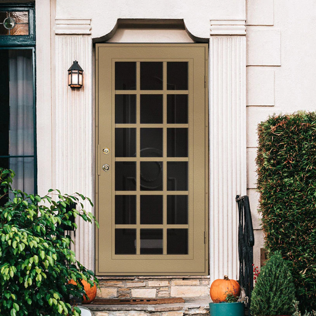 French Laser Cut Security Storm Door