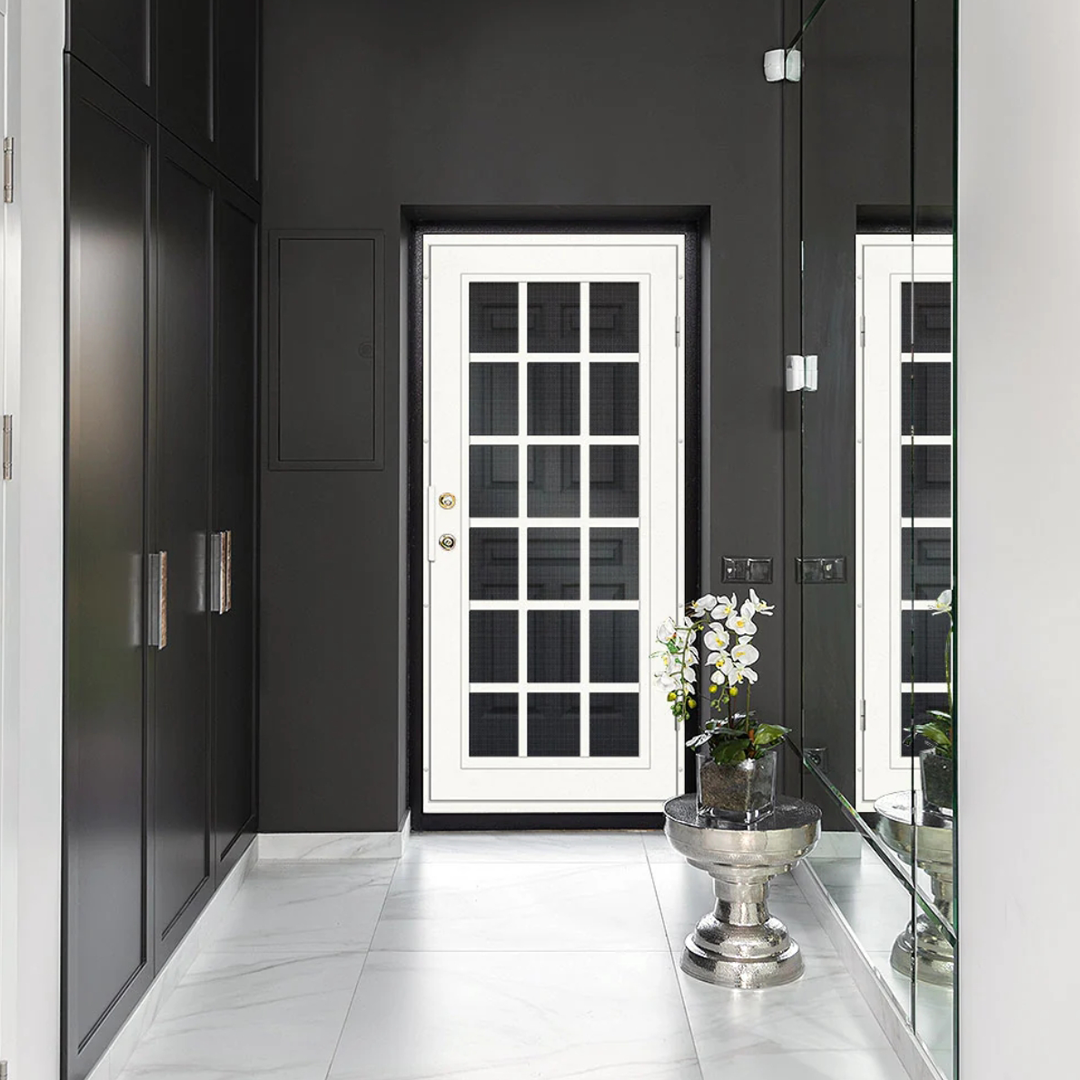 French Laser Cut Security Storm Door